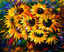 Без бренда «Собранный букет подсолнухов» в Грозном