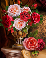 Без бренда «Букет роз в изящной вазе» в Грозном