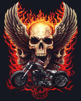 Без бренда «Коробка 20 шт: Огненный череп с крыльями» в Грозном