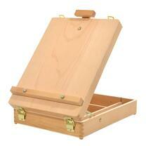 Без бренда «Коробка 6 шт.: Мольберт Две картинки этюдный ящик, настольный, хлопушка 55 см» в Грозном