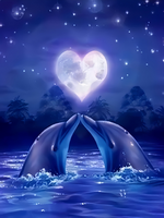 Без бренда «Дельфины под луной вида сердца (20шт)» в Грозном