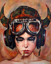 Без бренда «Девушка в шлеме с сигаретой» в Грозном