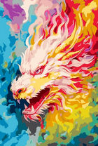 Без бренда «Разноцветный огненный дракон» в Грозном в интернет-магазине  Без бренда «Разноцветный огненный дракон» в Грозном