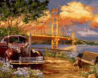 Без бренда «Американский автомобиль на фоне моста через залив» в Грозном в интернет-магазине  Без бренда «Американский автомобиль на фоне моста через залив» в Грозном