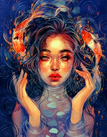 Без бренда «Девушка и карпы кои» в Грозном в интернет-магазине  Без бренда «Девушка и карпы кои» в Грозном