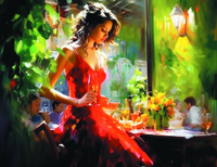 Без бренда «Милая девушка с бокалом шампанского» в Грозном