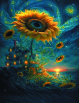 Без бренда «Фэнтези сюжет с подсолнухом» в Грозном в интернет-магазине  Без бренда «Фэнтези сюжет с подсолнухом» в Грозном