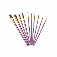 Без бренда «Кисти для рисования набор (10 шт) сиреневые» в Грозном