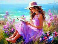 Без бренда «Девочка читает на берегу» в Грозном в интернет-магазине  Без бренда «Девочка читает на берегу» в Грозном